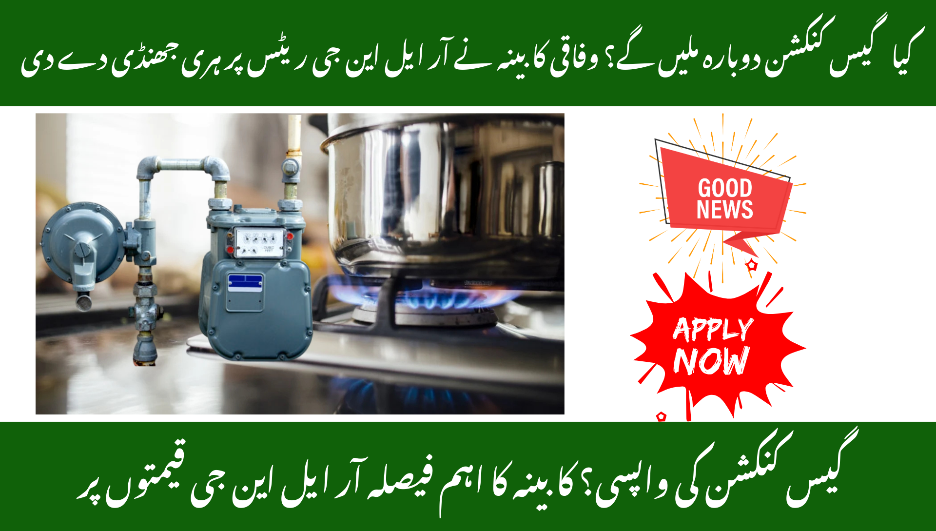 Federal Cabinet Greenlights Resumption of Gas Connections on RLNG Prices