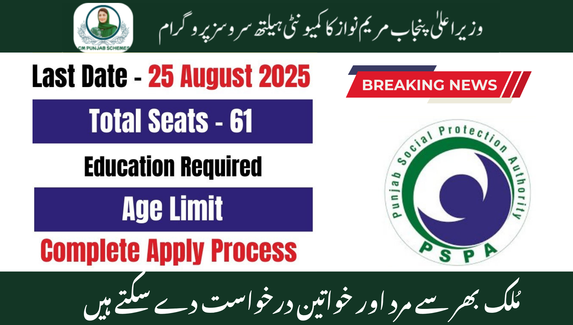 Punjab Social Protection Authority Programs 2025