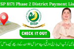 BISP 8171 Phase 2 District Payment List
