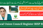 Local Union Council Register BISP 8171