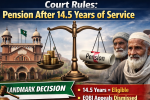 Court Rules Workers Eligible for Pension After 14.5 Years of Service